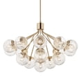 thumbnail image 6 of 52702CPZ Kichler Lighting Silvarious - 16 Light Chandelier-26 Inches Tall and 38 Inches Wide-Champagne Bronze Finish-Clear Crackle Glass Color, 6 of 9