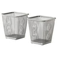 thumbnail image 1 of Ikea Set 2 Steel Pencil Holder Modern Office Desk Organizer Pen Ruler Eraser Storage Cup Gray Dokument, 1 of 3