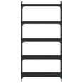 thumbnail image 2 of vidaXL Bookcase 5-Tier Black 80x30x154 cm Engineered Wood, 2 of 5