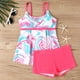thumbnail image 4 of WILLBEST Traje de Baño Mujer 2 Piezas Trajes de Baño Tankini Para Mujer Traje de Baño de Dos Piezas Con Tiras Tops Con Pantalones Cortos Traje de Baño de Playa Sexy de Talla Grande 1071, 4 of 8