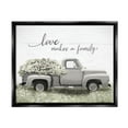 thumbnail image 2 of Stupell Industries Love Makes Family Flower Blossom Filled Truck Graphic Art Luster Gray Floating Framed Canvas Print Wall Art, Design by Lori Deiter, 2 of 5