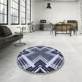thumbnail image 3 of Ahgly Company Indoor Rectangle Patterned Night Blue Area Rugs, 7' x 10', 3 of 6