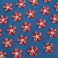 100 Pcs 5 Petal Enamel Flower Bead Caps Filigree Bead Cones Flower Bead