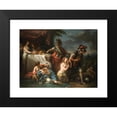 thumbnail image 2 of Louis-Jean-François Lagrenée 18x14 Black Modern Framed Museum Art Print Titled - Ubalde and the Danish Knight (1785), 2 of 5