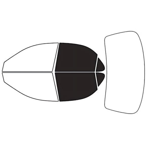 Rvinyl Window Tint Kit Compatible with Hyundai Elantra 1996-2000 (Sedan) - Back Precut Kit - 20%