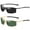 2Pack(Black+Dark Green), variant on Rectangular Polarized Sunglasses Men Lightweight Outdoor Casual Glasses UV400