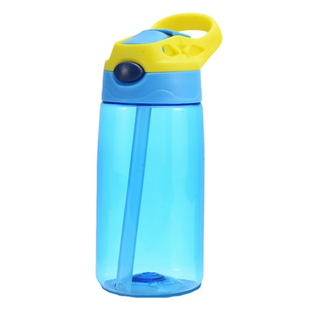 

Kids Children Straw Water Bottle Plastic Drinking Cup Leak Proof Portable Sports Student School Suction Cup 16.2oz 480ml BPA Free