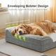 thumbnail image 4 of Cama para perros CWAWZ, extra grande, ortopédica, gel viscoelástico, 4 of 8