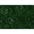 thumbnail image 1 of Ahgly Company Machine Washable Indoor Rectangle Transitional Deep Emerald Green Area Rugs, 3' x 5', 1 of 7