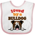 thumbnail image 3 of Inktastic English Bulldog Dog Girls Baby Bib, 3 of 4