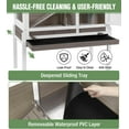 thumbnail image 3 of Aivituvin Guinea Pig Cage Indoor Rabbit Hutch with Chew-Proof Edges - Brown, 3 of 11