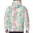 thumbnail image 7 of Honeii Watercolor Tiger Pattern Mens Hoodies Men's Loose Sleeve Sweatshirt,Pullover Hooded Sweatshirt for Men,Essentials Hoodie-Large, 7 of 7