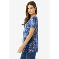 thumbnail image 3 of Woman Within Plus Size Perfect Printed Short-Sleeve Scoopneck Tee, 3 of 3