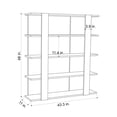 thumbnail image 7 of Ada Home Decor Beecroft 4 Tier Bookcase, Oak, 7 of 7