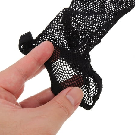 Mobutofu Hair Net Caps 8Pcs 6.68X3.14X0.20In For Men Breathable Black