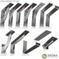 thumbnail image 5 of Ekena Millwork 2"W x 10"D x 10"H Bulwark Bracket, Stainless Steel (4-Pack), 5 of 9