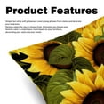 thumbnail image 2 of Sunflower seamless printing Decorative Bed Pillow Covers Throw Pillows Set with Unique Patterns for all Occasions - 16x16, 18x18, 20x20 inches - 2 Pack Pillow Inserts Included, 2 of 6