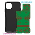 thumbnail image 2 of DistinctInk Custom SKIN / DECAL compatible with OtterBox Commuter for iPhone 11 Pro (5.8" Screen) - Green Red Ugly Christmas Sweater - Christmas All Year, 2 of 5