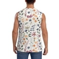 thumbnail image 4 of Bingfone Watercolor Floral Pattern Men's Tank Tops Workout Sleeveless Tee Shirts Running Beach Tanks for Men-XX-Large, 4 of 8