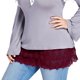 thumbnail image 5 of Gibobby faldas de mezclilla para mujer suelta de encaje en la cintura, falda corta a la moda para mujer(Vino, XL), 5 of 5