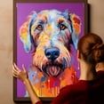 thumbnail image 6 of Irish Wolfhound Canvas Wall Art Famous Oil Paintings Monets Watercolor Dog Canvas Funny Dog Canvas Floral Print Abstract Farmhouse Gallery Aesthetic Room Decor for Bedroom Bathroom, 6 of 6