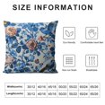 thumbnail image 5 of Nawypu Chinoiserie Pillow Cover Blue Birds Flowers Throw Pillow Covers Asian Traditional Pattern Blue and White Porcelain Color Pillowcase Cushion Covers for Sofa Couch Living Room, 5 of 5