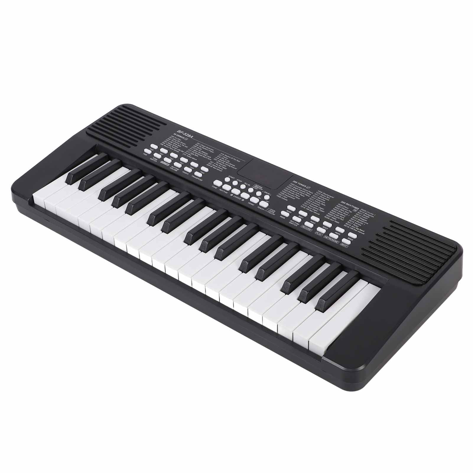 37 Key Portable Electronic Keyboard Rechargeable Piano with Headphone Jack Education Instrument