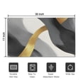 thumbnail image 5 of Gray and Gold Marble Wavy Lines Pattern Door Rugs,Washable Non Slip Door Mats Indoor,Decorative Door Mats,Entry Mat Indoor for Entrance,Bedroom,Kitchen,Bathroom,17"x30", 5 of 6
