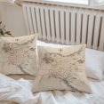 thumbnail image 4 of Outdoor Pillow Covers Pack of 2, Middle Earth Map on Vintage Waterproof Throw Pillowcase Cushion Cases, Abstract Mountain Decorative Pillow Cover for Couch Sofa Home Bed Patio, 4 of 9