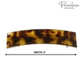 thumbnail image 6 of Parcelona French Rectangular Bar Large Celluloid Acetate Hair Barrettes for Women, 6 of 14