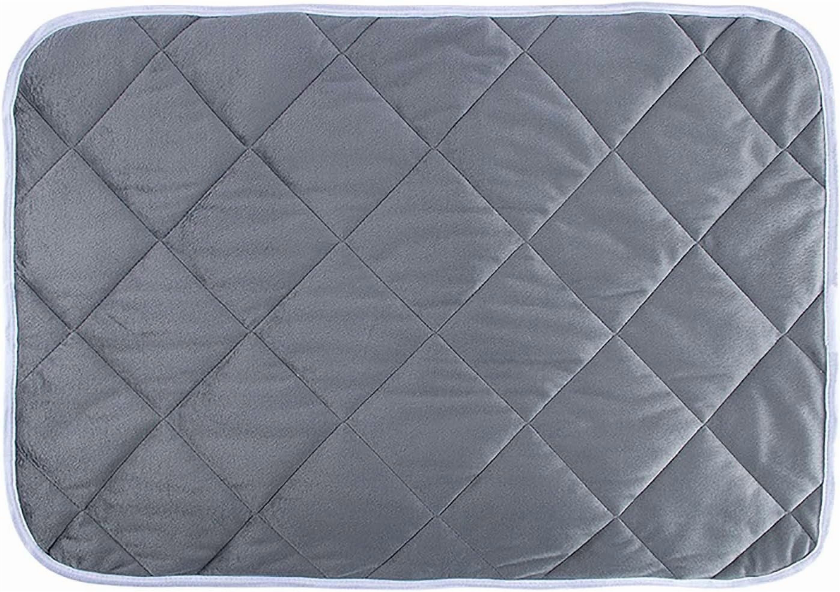 Heated Cat Bed, Dog Heating Pad, Waterproof Extra Warm Thermal Pet Pad for Indoor Outdoor Decor, Non-Slip Heating Pads for Dogs Cats, Pet Bed Home Decor Washable, Gifts for Women Men (Grey)