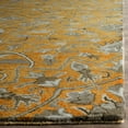 thumbnail image 3 of SAFAVIEH Bella Kade Floral Medallion Wool Runner Rug, Gold/Taupe, 2'3" x 7', 3 of 11