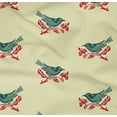 thumbnail image 4 of oneOone Organic Cotton Poplin Twill Fabric Branch & Bird Block Print Sewing Fabric BTY 42 Inch Wide, 4 of 4