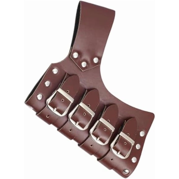 Medieval Frog Leather Sheaths Adjustable Case Warrior Costume Brown