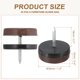 thumbnail image 2 of Deslizadores de Silla Uxcell, Clavos en Deslizadores de Muebles Protectores de Piso para Muebles de Madera, Patas de Mesa, Alfombra y Madera Marrón 1.2", 2 of 7