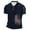 Navy, variant on Men Polo Shirts Golf Flag Printed Short Sleeve Button Up Collared Tops Casual Breathable Workout Summer Sport T Shirts for Man Black L