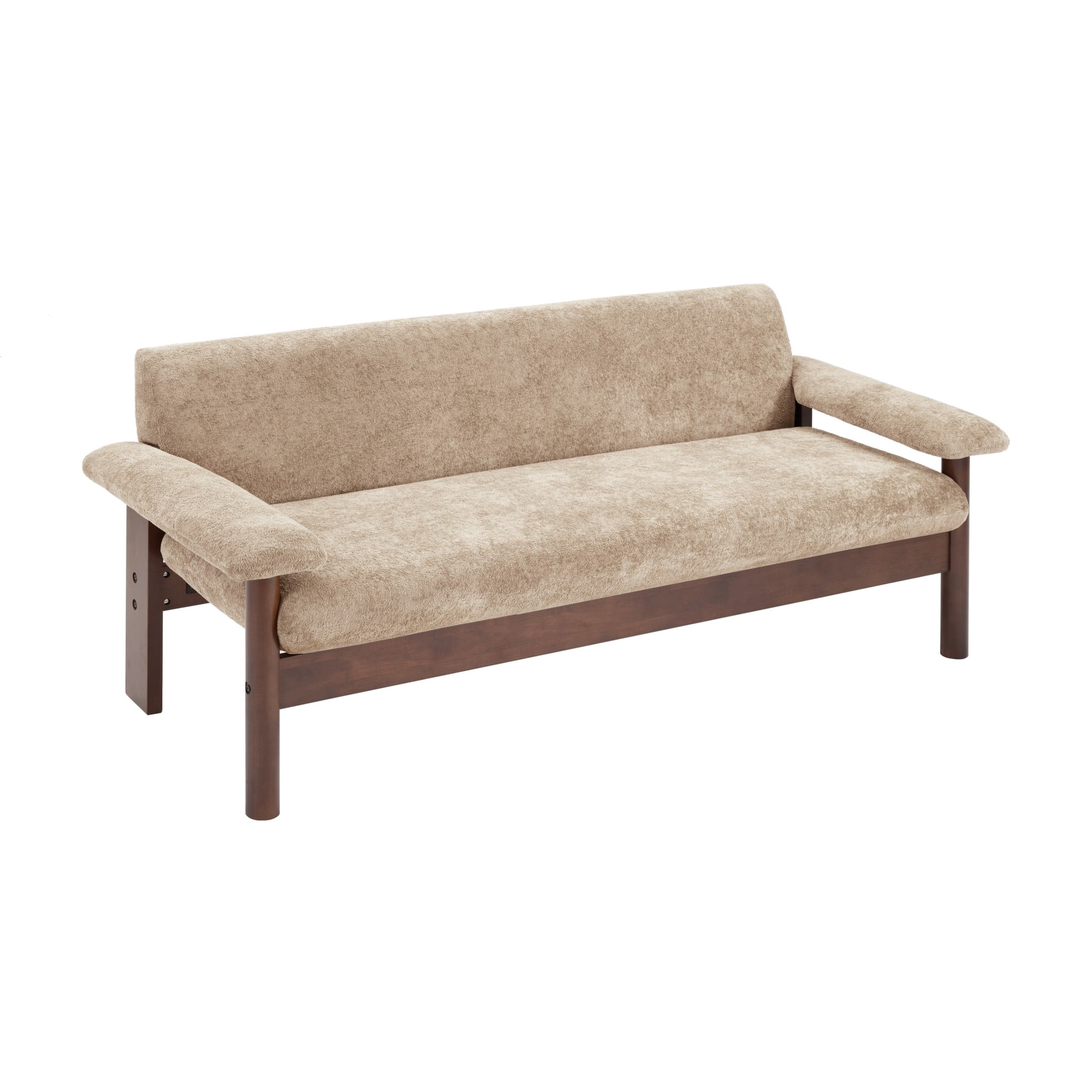 Christopher Knight Home 70" Modern Sofa, Chenille Upholstered Couch with Pillow Top Arms, Light Brown