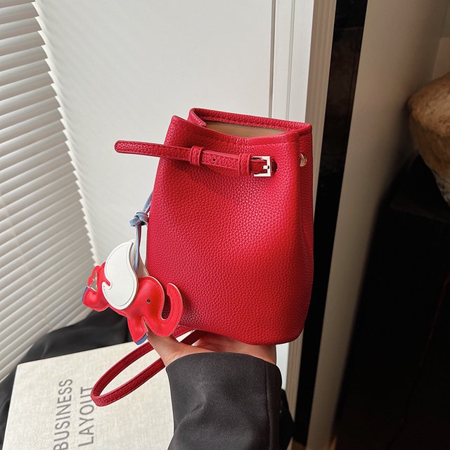 Bolso bandolera de hombro de gran capacidad y moderno con textura de alta calidad y diseño de lichi para mujer, ideal para el día a día, 2025