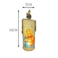 thumbnail image 3 of hengsof Christmas Flameless Candles, LED Flickering Battery Pillar Candles Santa Snowman Pattern, Festival Winter Party Decoration, 3 of 6