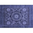 thumbnail image 1 of Ahgly Company Machine Washable Indoor Rectangle Abstract Blue Modern Area Rugs, 8' x 12', 1 of 4