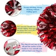 thumbnail image 3 of 6 Pcs Pompons de Cheerleading Métalliques de 12 Pouces pour Enfants, Cheerleading Portatif, 3 of 5