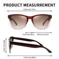 thumbnail image 4 of Gafas de sol Dollger polarizadas retro clásicas marrón para hombres y mujeres, 4 of 6