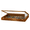 No Felt, variant on Trade Show Display Case Portable (Walnut) - Acrylic Sides