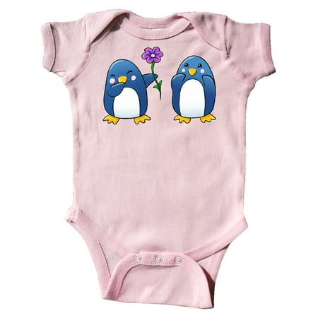 

Inktastic Cute Penguins in love for Valentine s Day Gift Baby Boy or Baby Girl Bodysuit