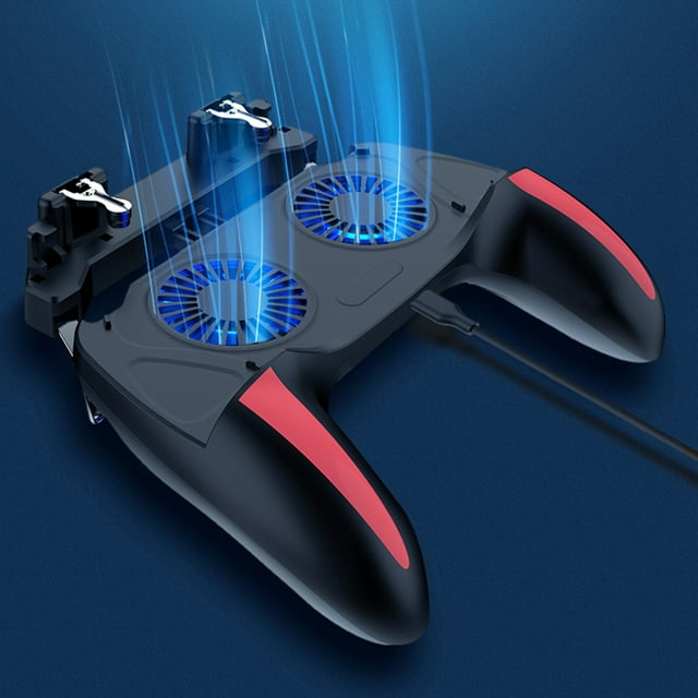 Game Controller, Smartphone with Dual Cooling Fans 2500mAh 5000mAh Large Battery Charge & Play Fast Heat Dissipation Ergonomic Handle