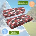 thumbnail image 5 of HUIACONG Red Camouflage Pattern Comfortable Car Seat Covers Full Set for Outdoor Golf Cart, Golf Cart Seat Covers 2 Piece Breathable, 5 of 7