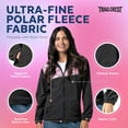thumbnail image 2 of TrailCrest Women’s Polar Fleece Long Sleeve Full Zip Jacket with Pockets, PIink Camo & Gray, Small, 2 of 8
