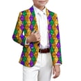 thumbnail image 3 of Kiijoy Suit Jacket for Little Boys Allover Print Party Comfortable Fit Blazer, Sizes 5-6, 3 of 3