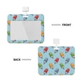 thumbnail image 2 of Susaid Modern Ice Cream Print ID Badge Holder with Double-Sided Windows Horizontal Hard Plastic Case Black Card Protector Pouch for Office School ID Credit Cards, 2 of 7