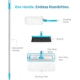 thumbnail image 2 of E-Cloth Easy-Click Home Cleaning Supplies Set - Dust Broom & Flat Mop Kit for Floor Cleaning, Wall, Ceiling, & Floor Duster, Adjustable Handle, Interchangeable Heads, Washable Pads, No Refills Needed, 2 of 7